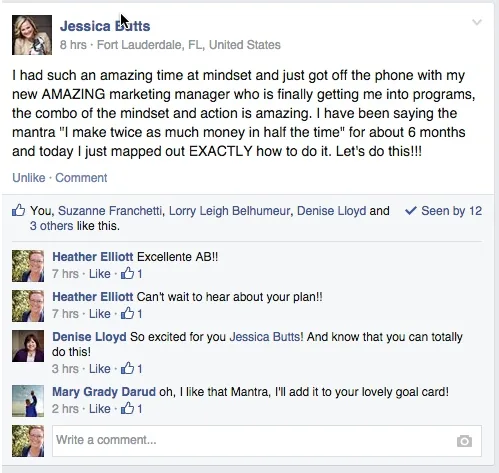 Screenshot: Jessica B., on working with Ashley