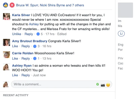 Screenshot: Karla Silver, on working with Ashley